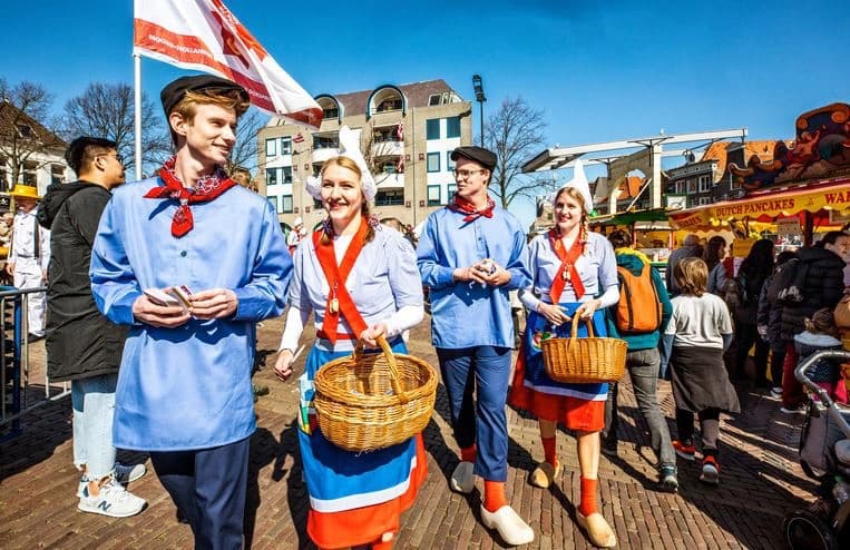 At the cheese market in Alkmaar
